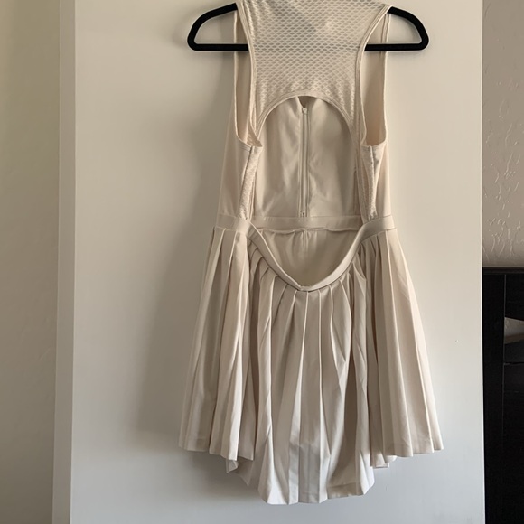 Prince Pickleball Women’s Zip-Front Pleated Dress - Cream - Picture 5 of 9